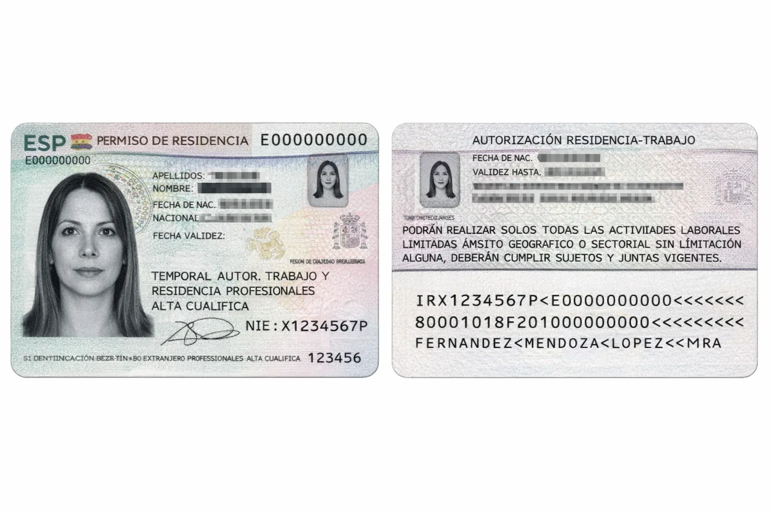 TIE residence card Spain