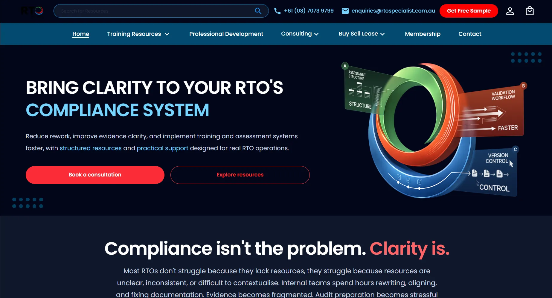RTO Specialist Website Redesign
